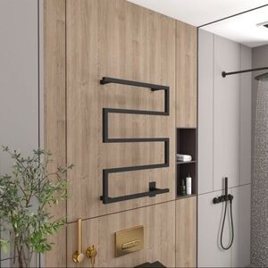Modern Black Towel Warmer Rack